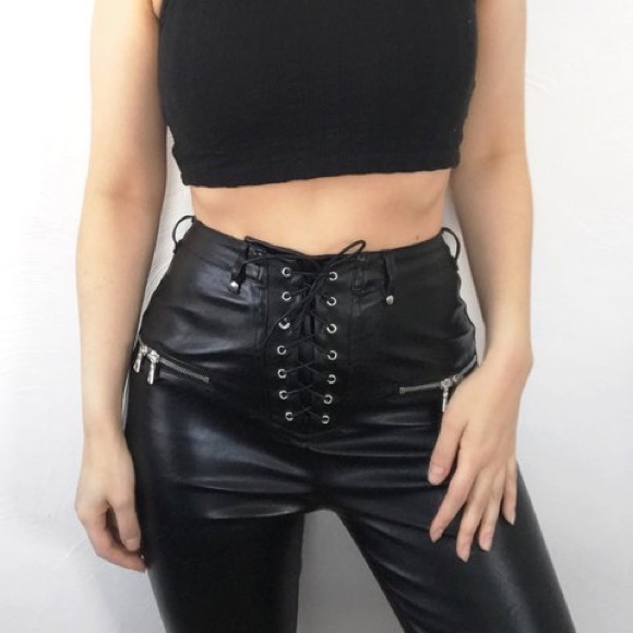 i am gia patent leather pants